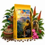 Kawa ziarnista Ethiopian Sunrise 1kg | Crema